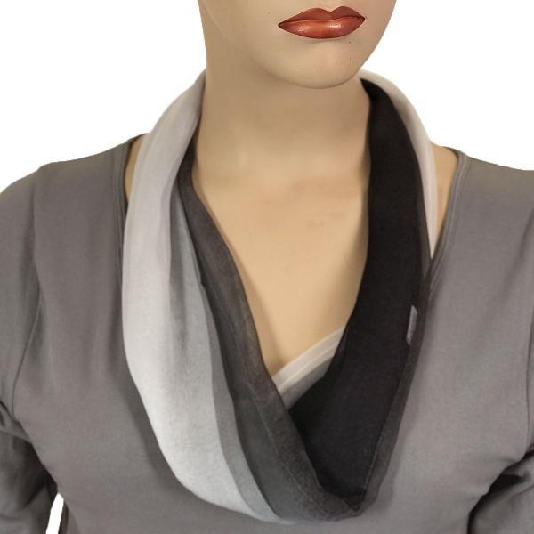 2901 - Magnetic Clasp Silky Dress Scarves