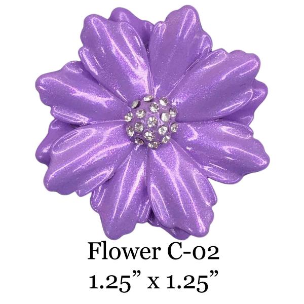 3700 - Magnetic Flower Brooches