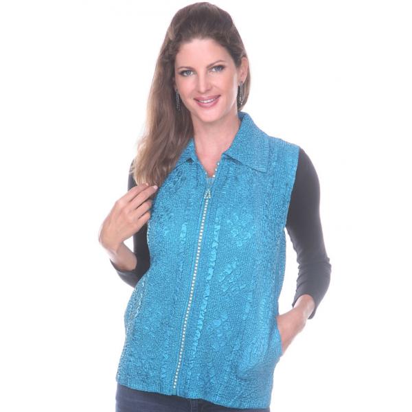 1367 - Diamond  Zipper Vests