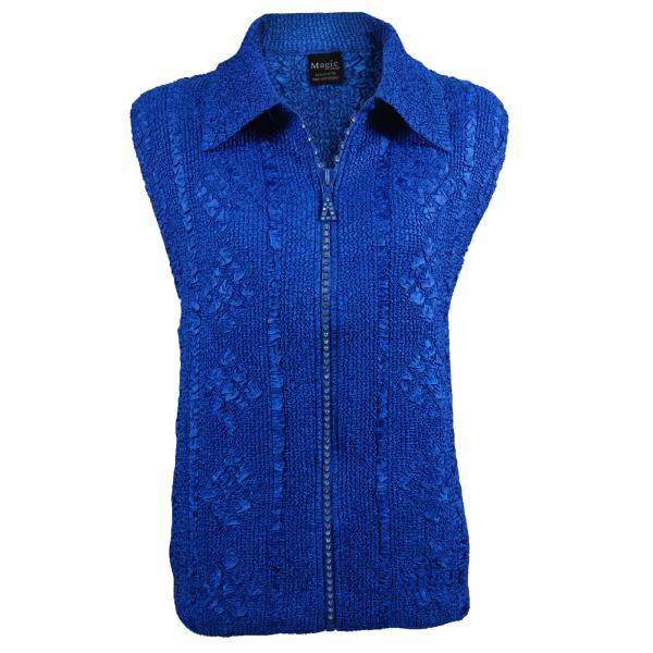 1367 - Diamond  Zipper Vests