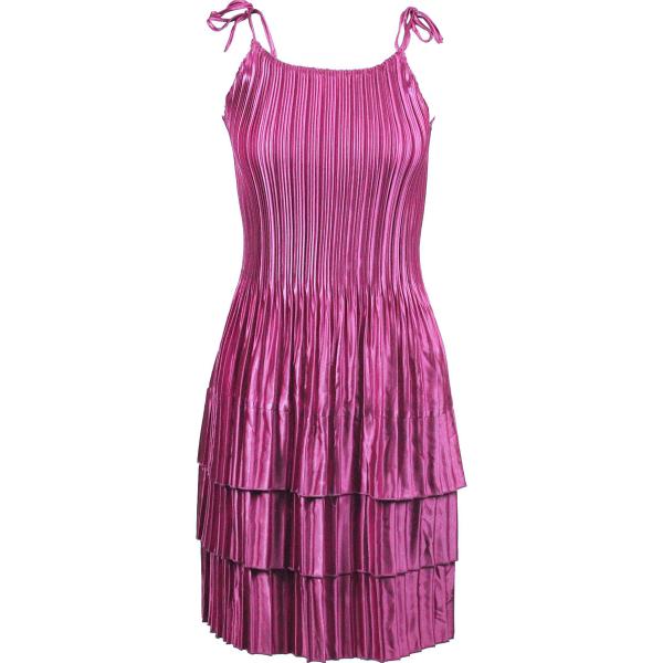 1370 - Satin Mini Pleats - Spaghetti Dress