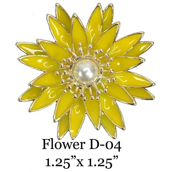 3700 - Magnetic Flower Brooches