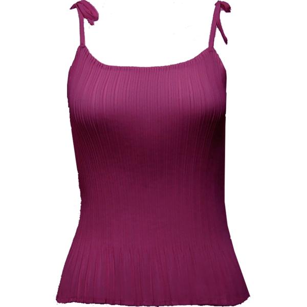 1119 - Georgette Mini Pleats Spaghetti Tanks