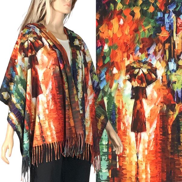 3196 - Sueded Art Design Shawls (Without Buttons)