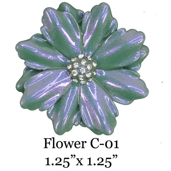 3700 - Magnetic Flower Brooches