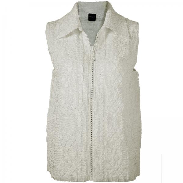 1367 - Diamond  Zipper Vests