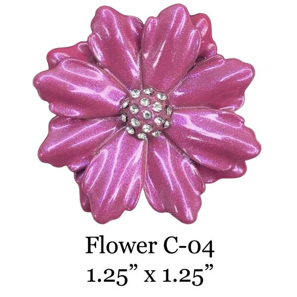 3700 - Magnetic Flower Brooches