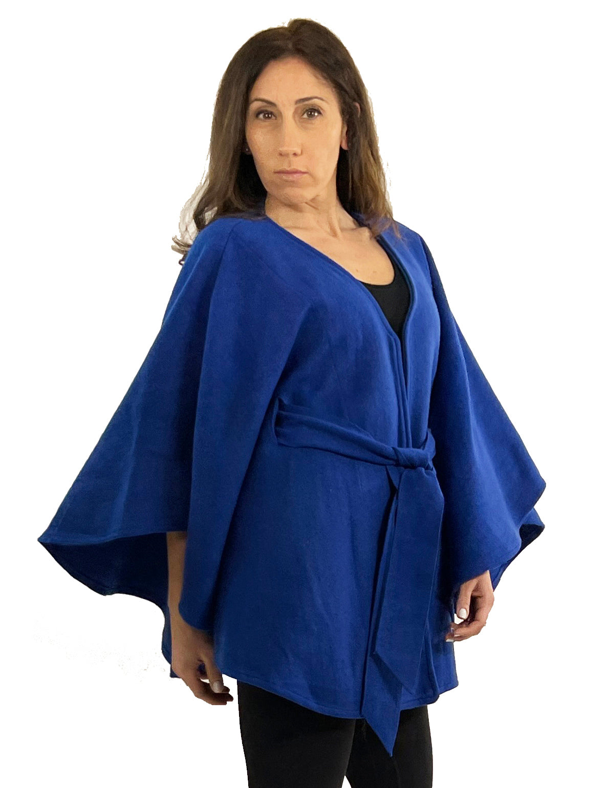LC15 - Royal Blue  Belted Cape